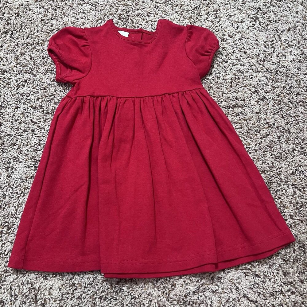 Monday’s Child Girls Red Cotton Short Sleeve Dress Size 2 NWT